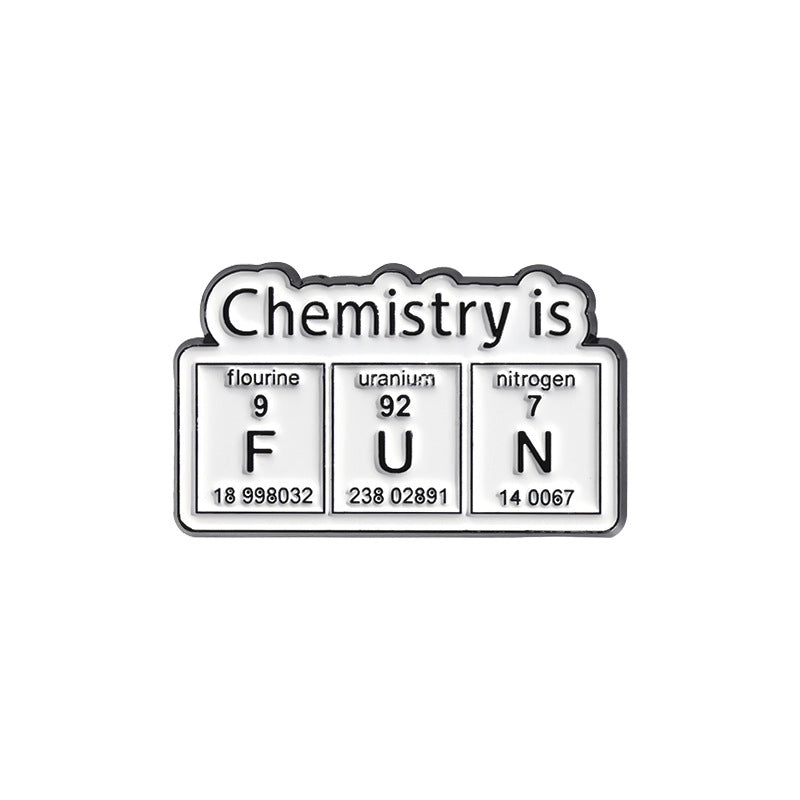 'Chemistry is FUN' enamel pin