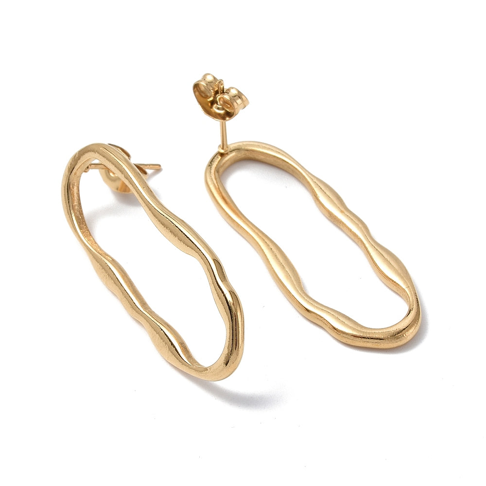 OVAL Twist studs
