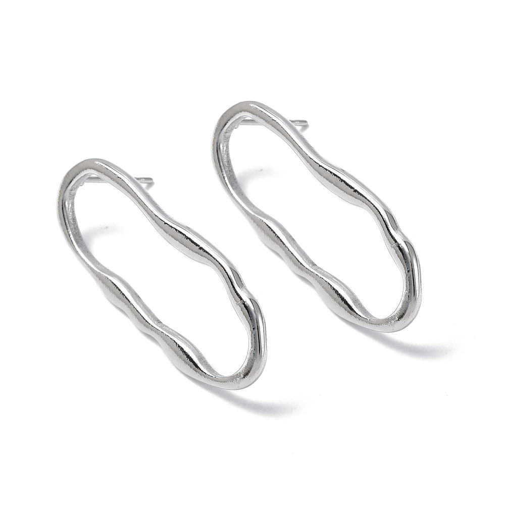 OVAL Twist studs