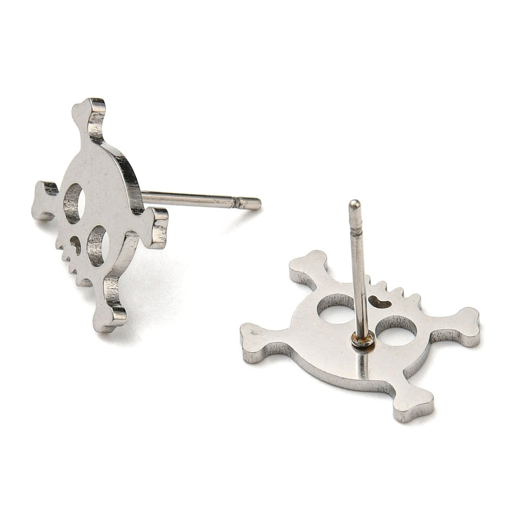 SKULL N CROSS BONE studs