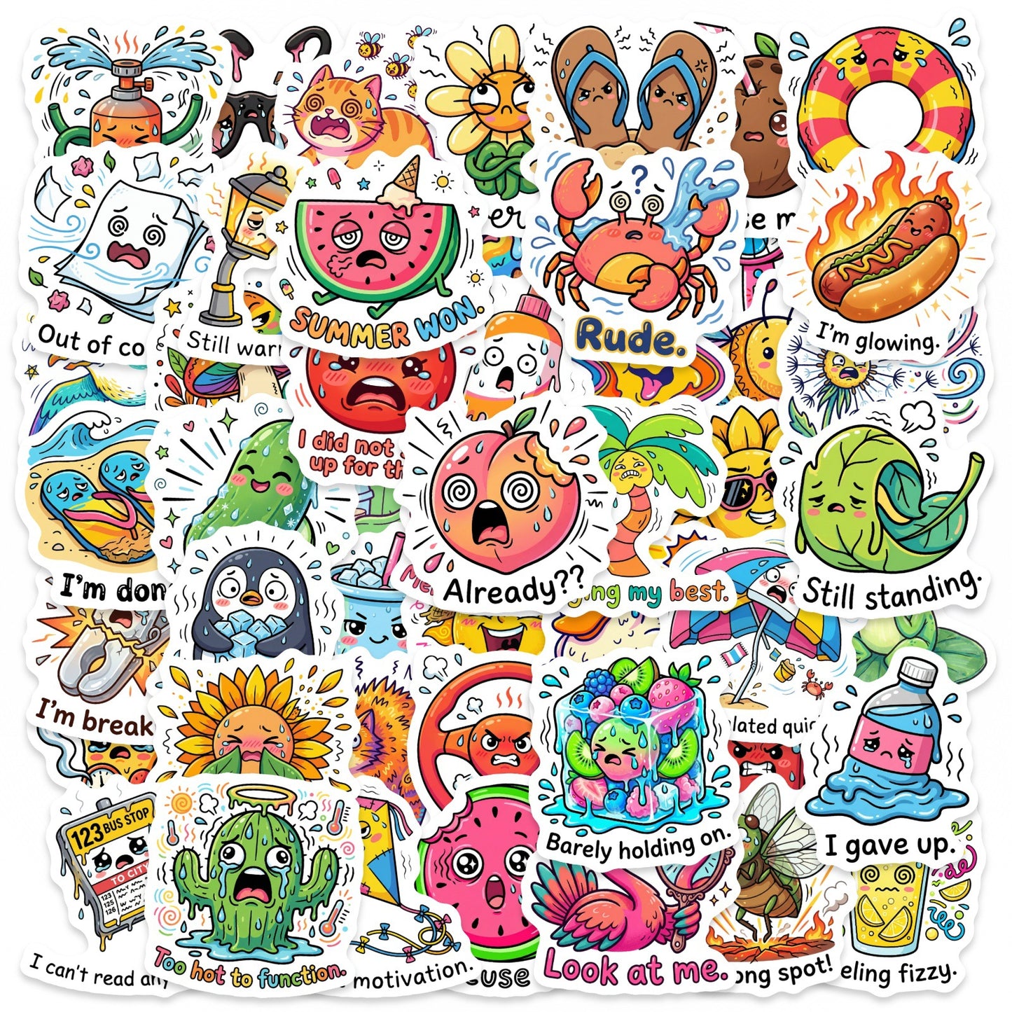 Sticker Pack - Funny Food 2