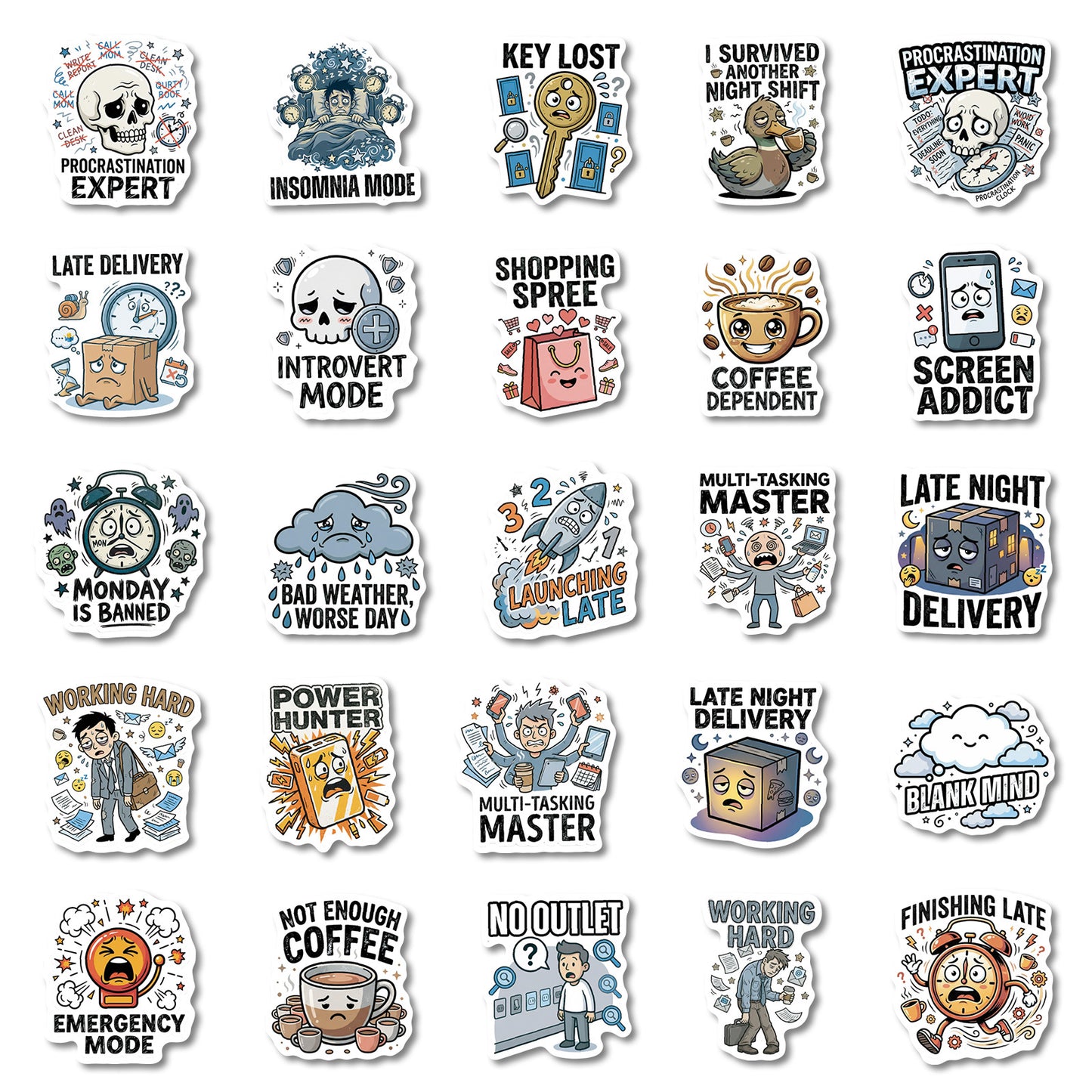 Sticker Pack - Hard Life