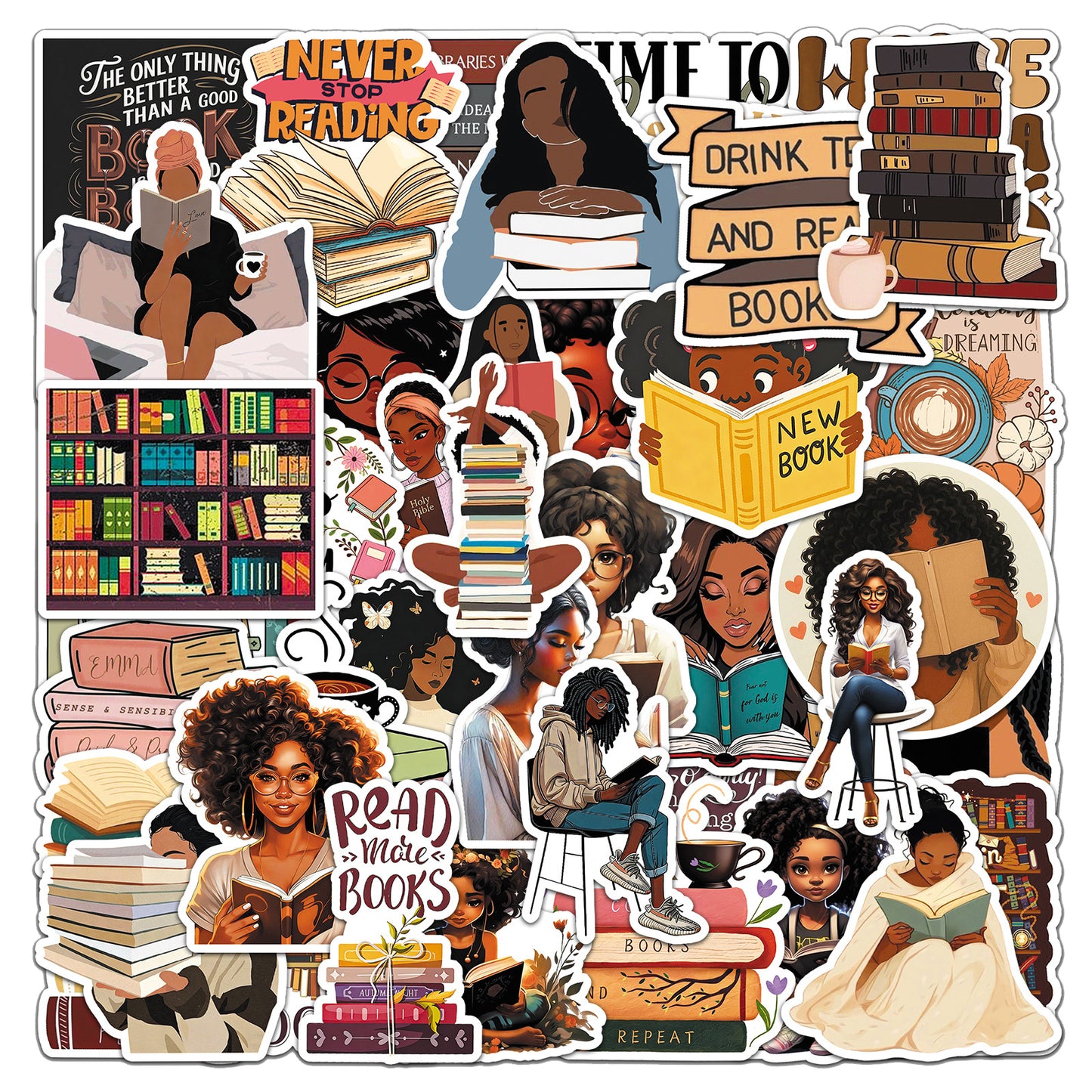 Sticker Pack - Book Girl