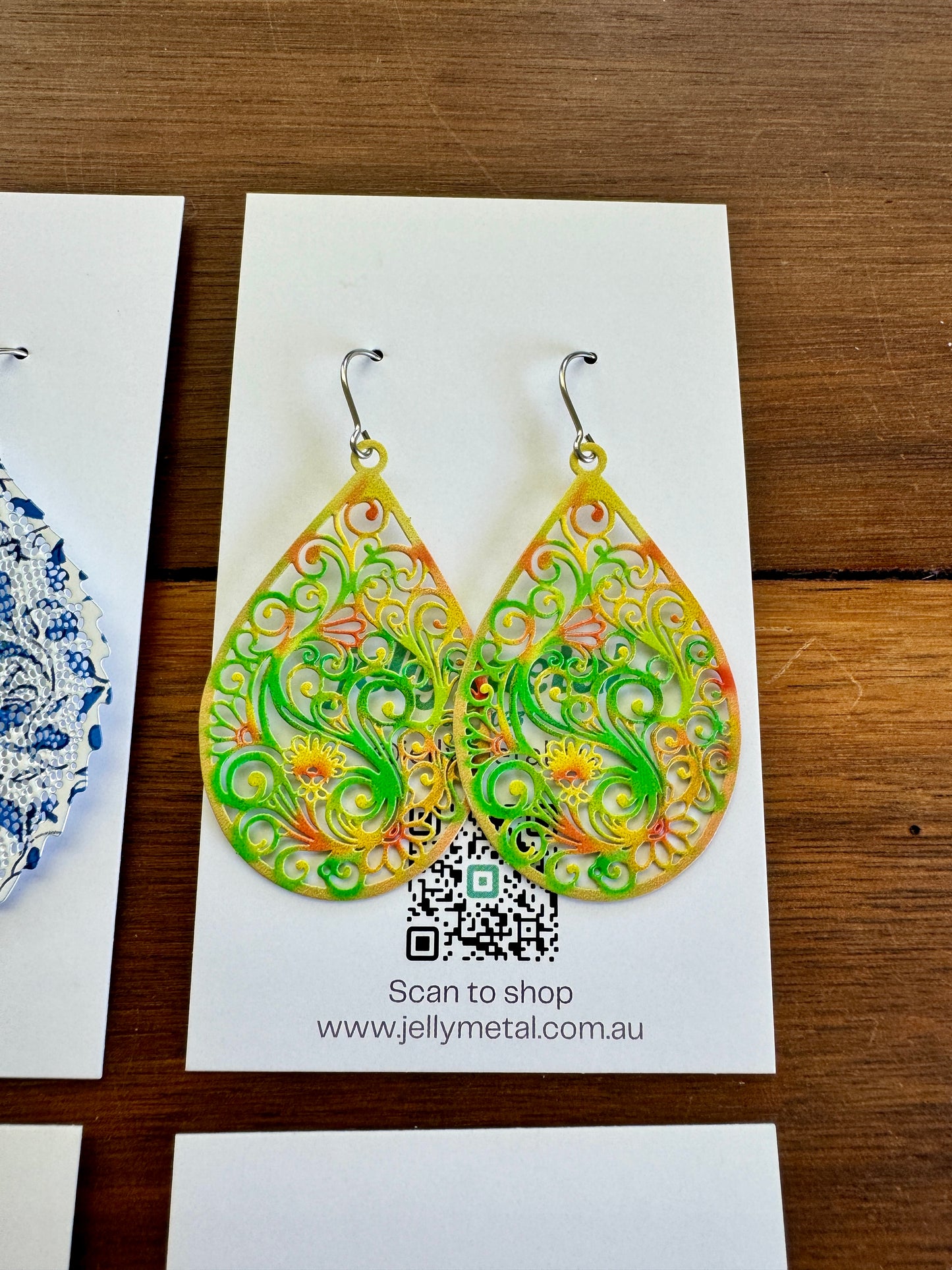 Earring pack #4 - yellow teardrops
