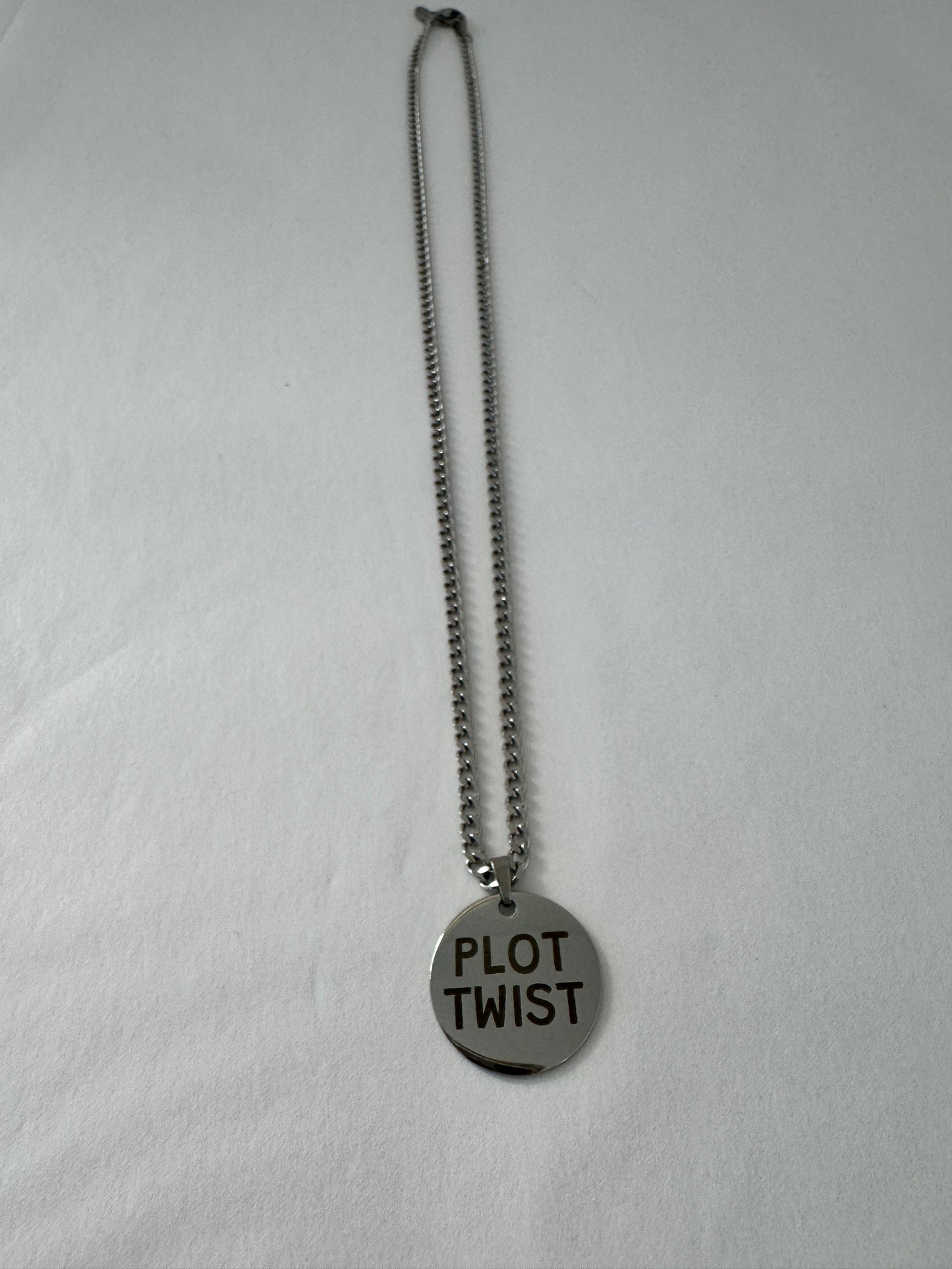 📖 PLOT TWIST – Stainless Steel Necklace