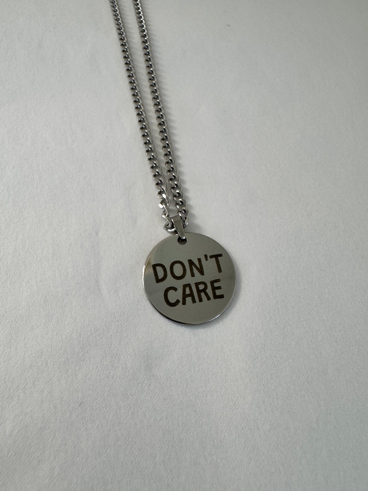 🙅 DON’T CARE – Stainless Steel Necklace