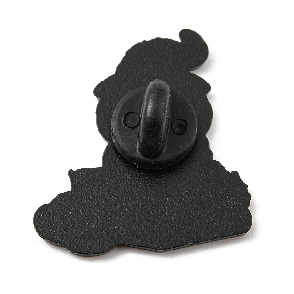 Purple frog book enamel pin