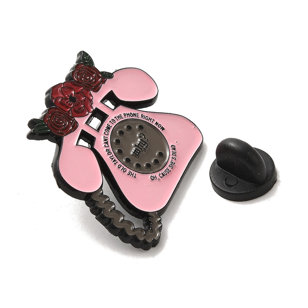 '...can't come to the phone right now... enamel pin