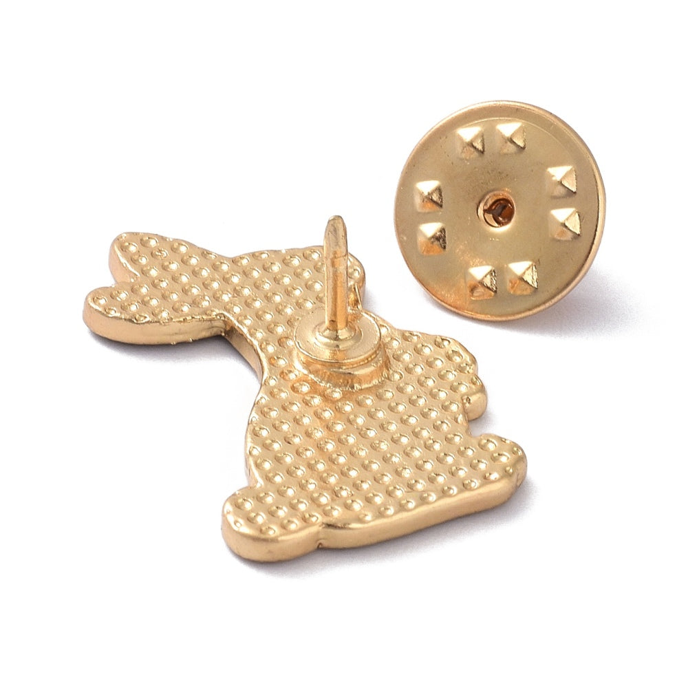 Star sign 'pisces' bunny rabbit enamel pin