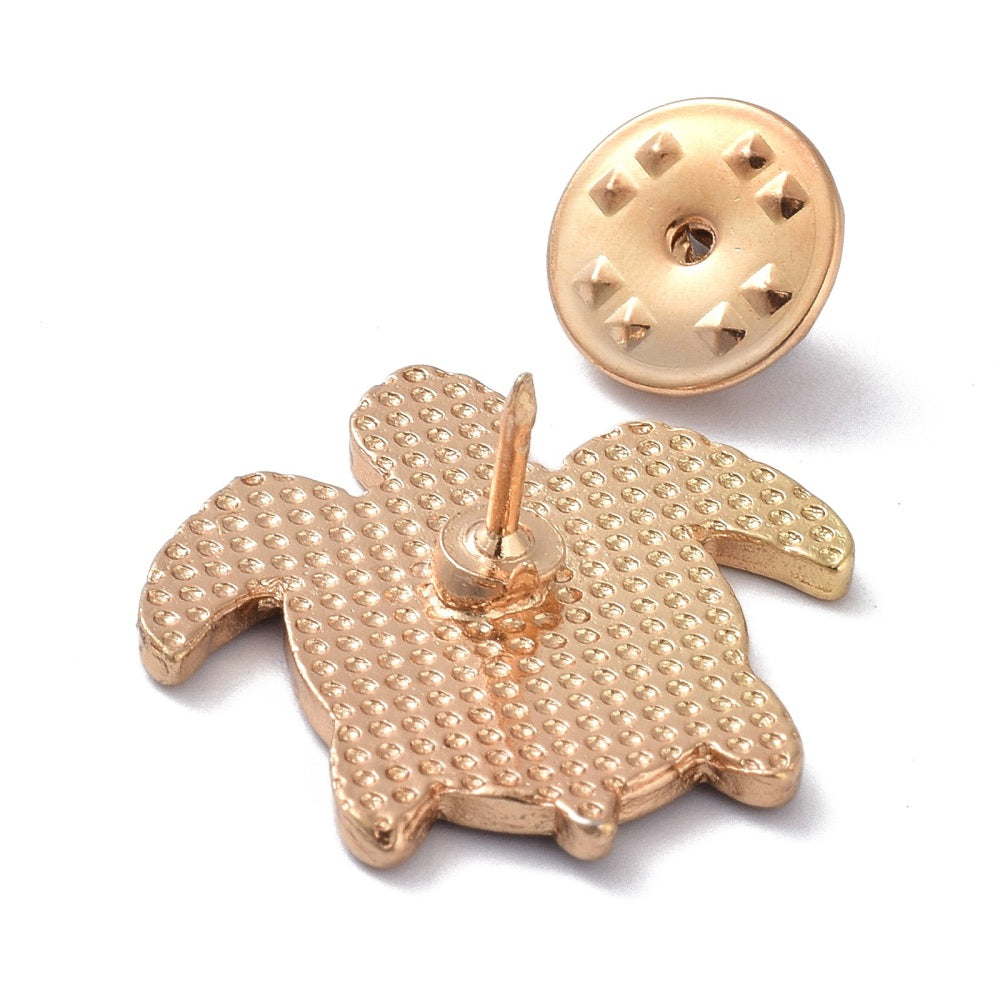 Star sign 'virgo' turtle enamel pin