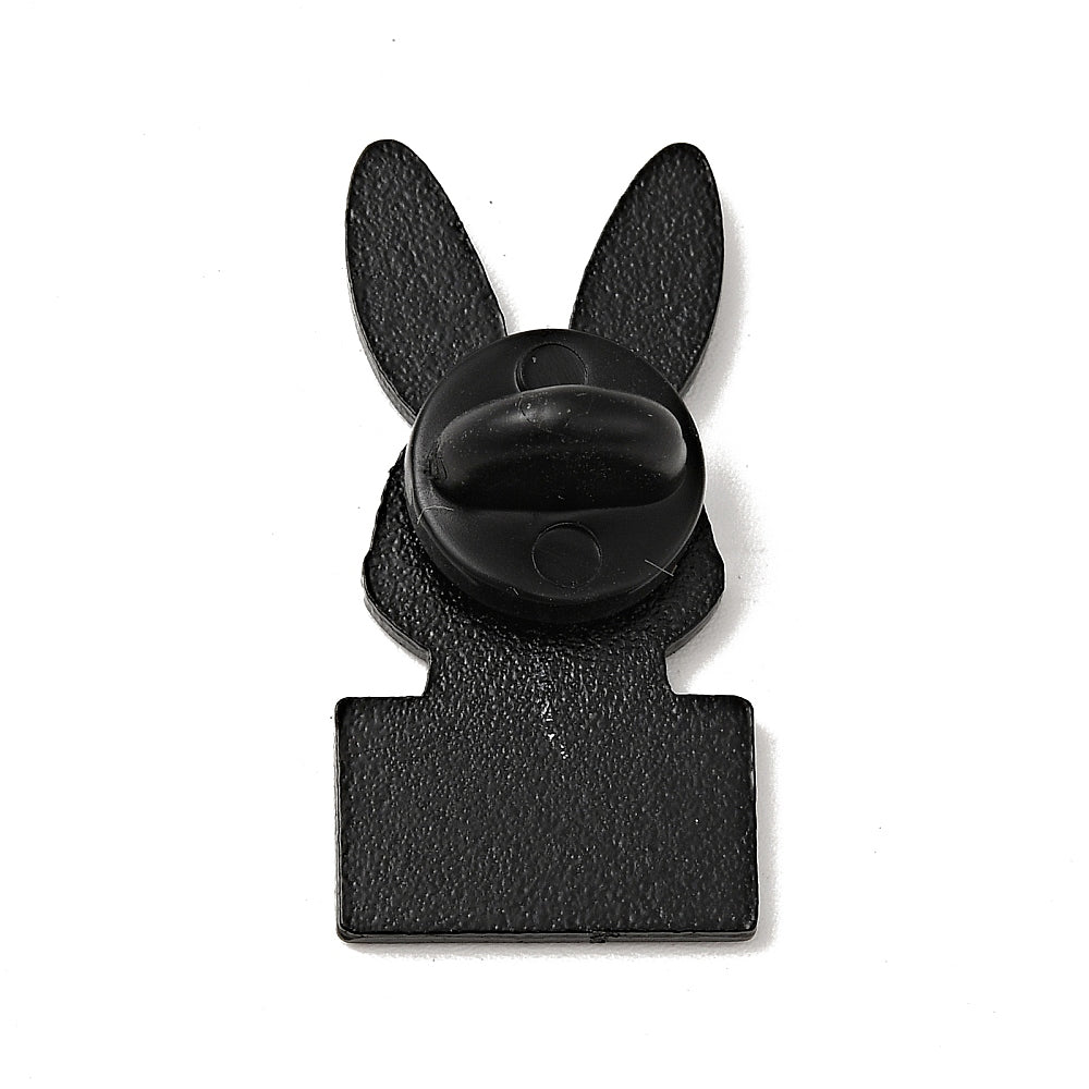 'I'm not mean I'm honest' bunny rabbit enamel pin