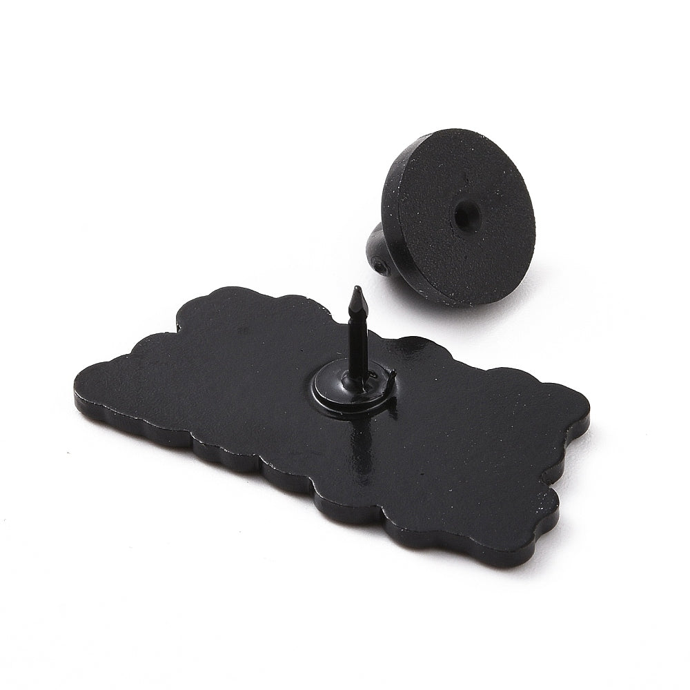 'my body my mind my power' enamel pin