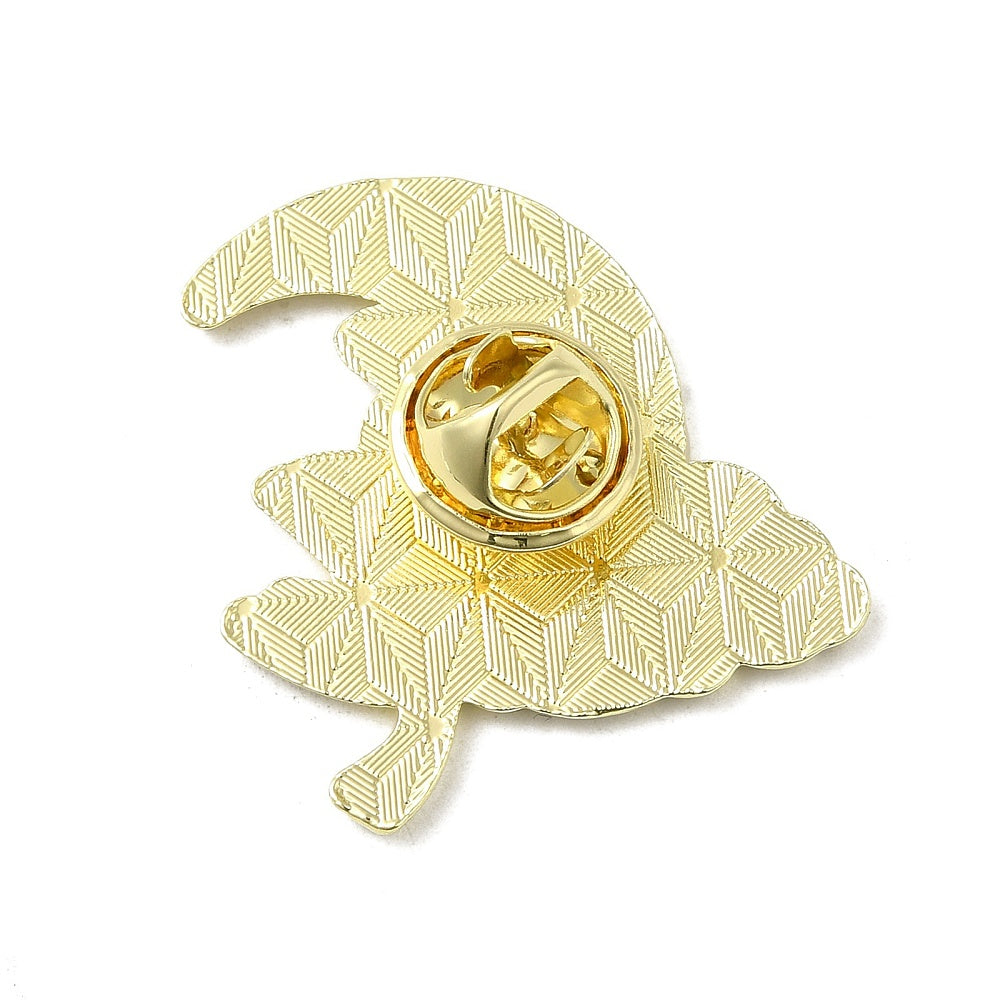 Moon frog enamel pin