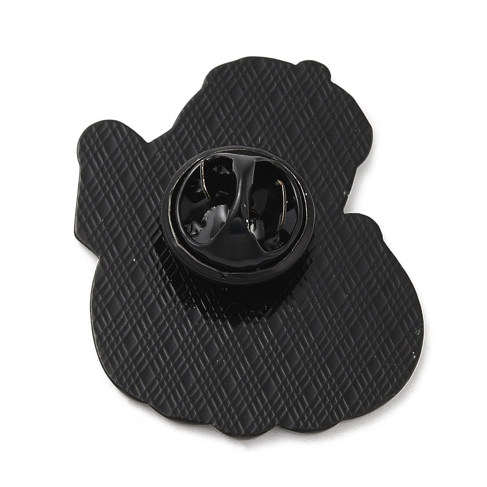 Pumpkin ghost enamel pin