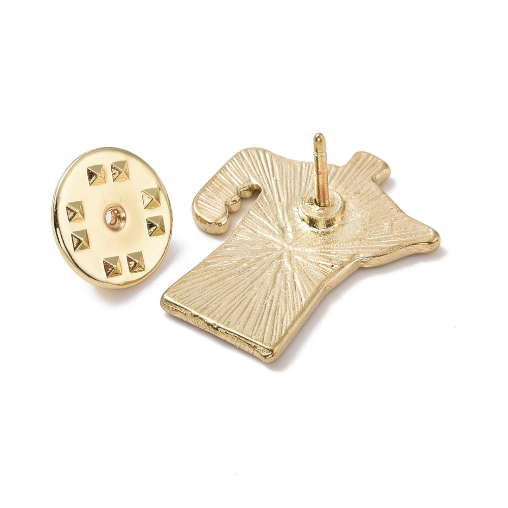Italian moka pot enamel pin