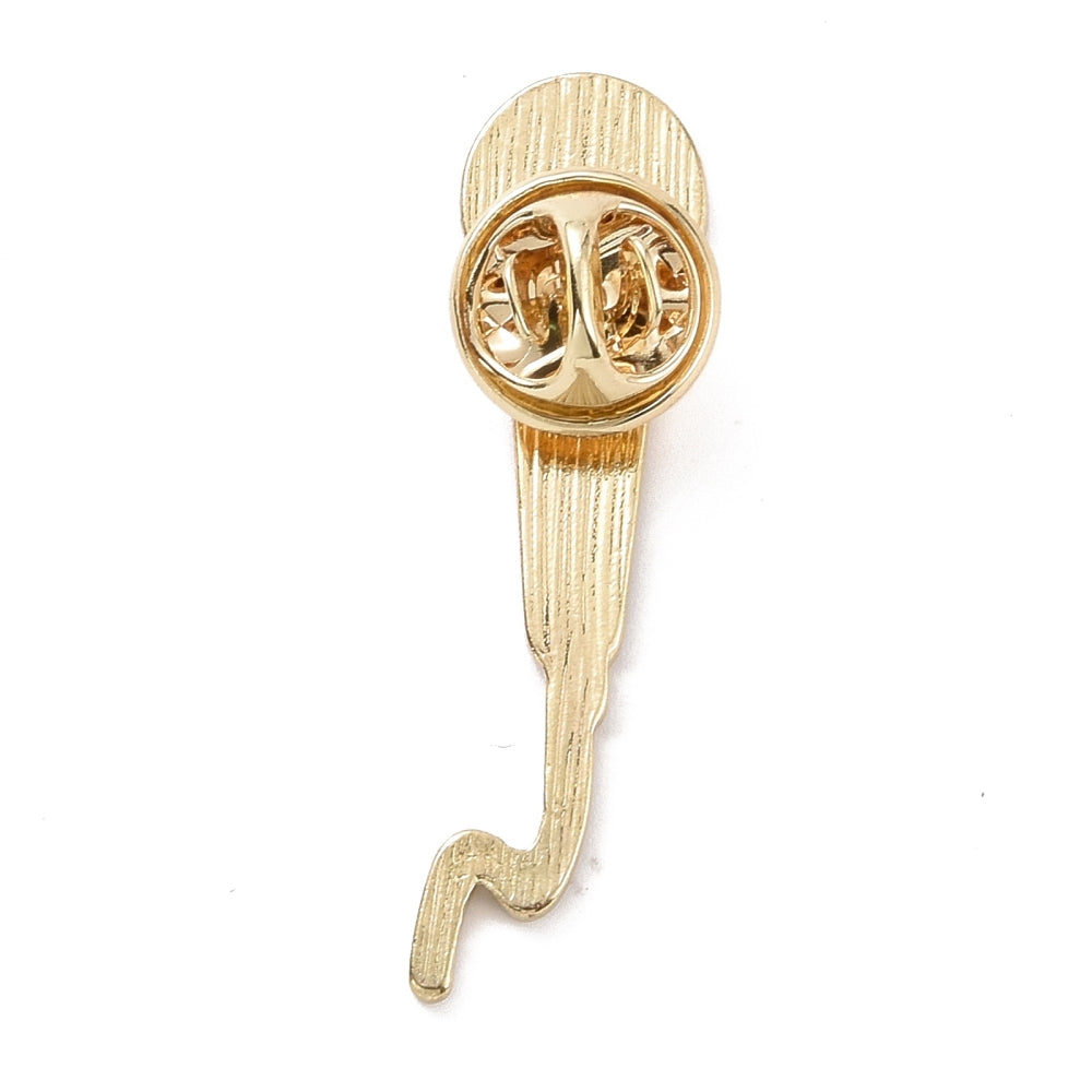 Microphone enamel pin