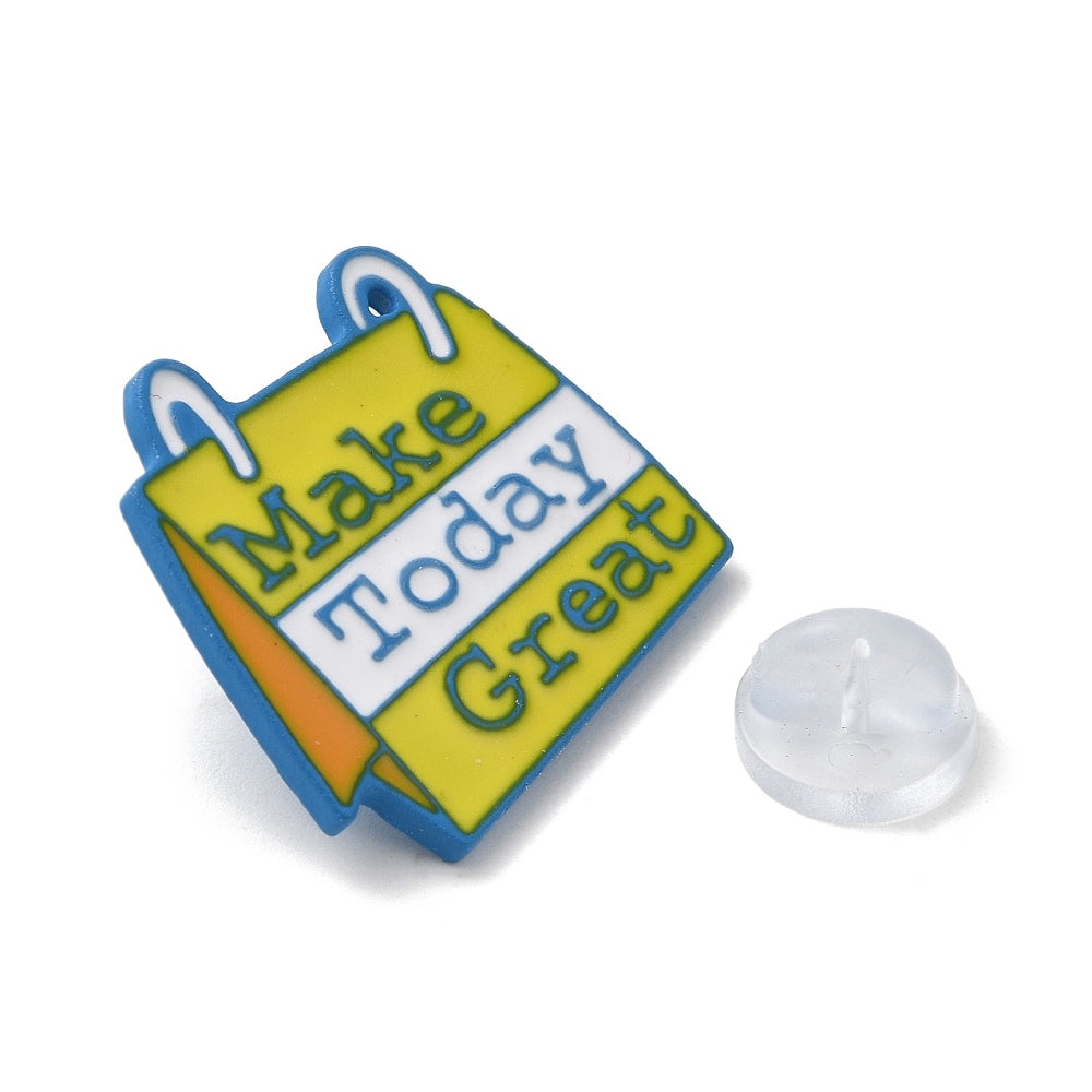 'Make today great' enamel pin