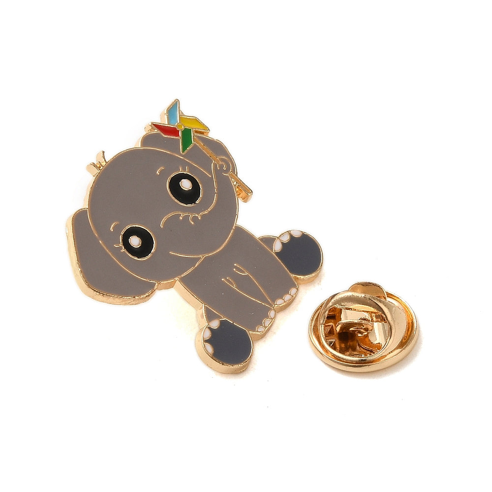 Baby elephant enamel pin