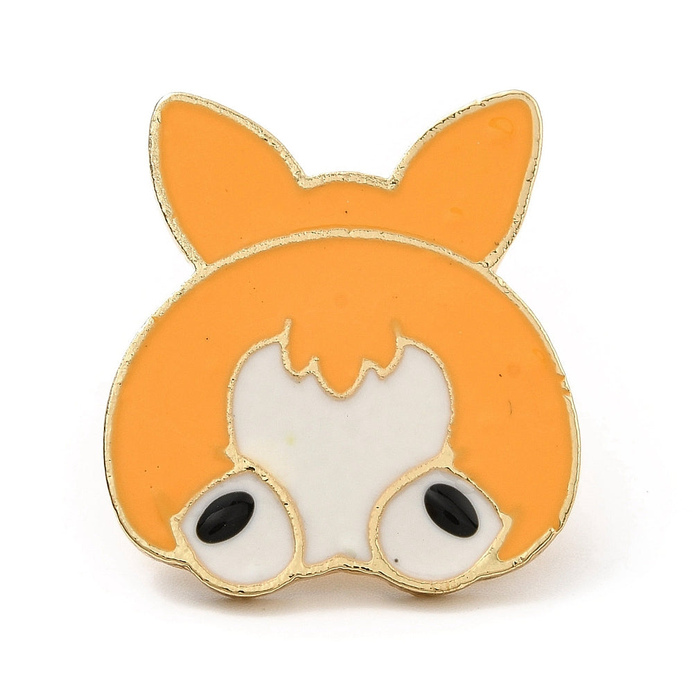 Corgi dog butt enamel pin