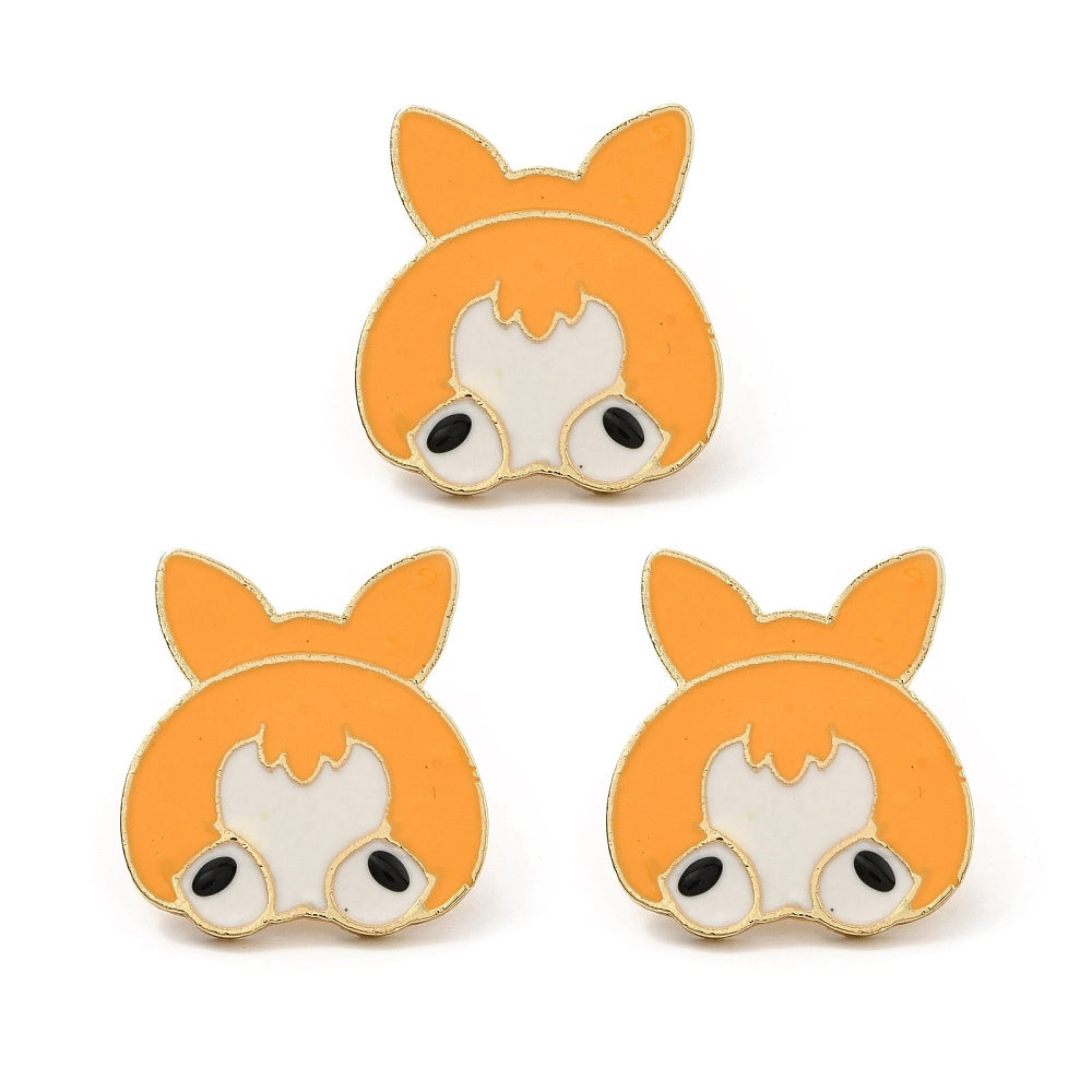 Corgi dog butt enamel pin