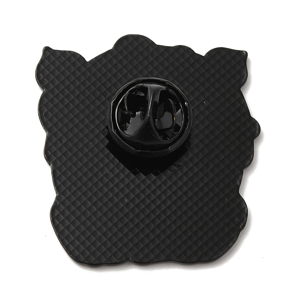 Frog headphones enamel pin