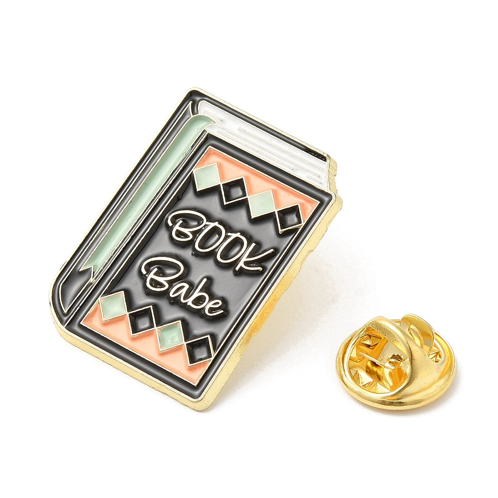 'Book Babe' enamel pin