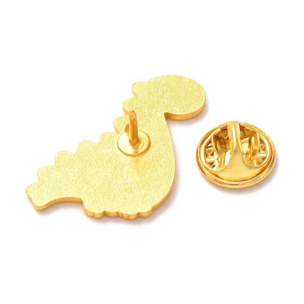 Pretty dinosaur enamel pin