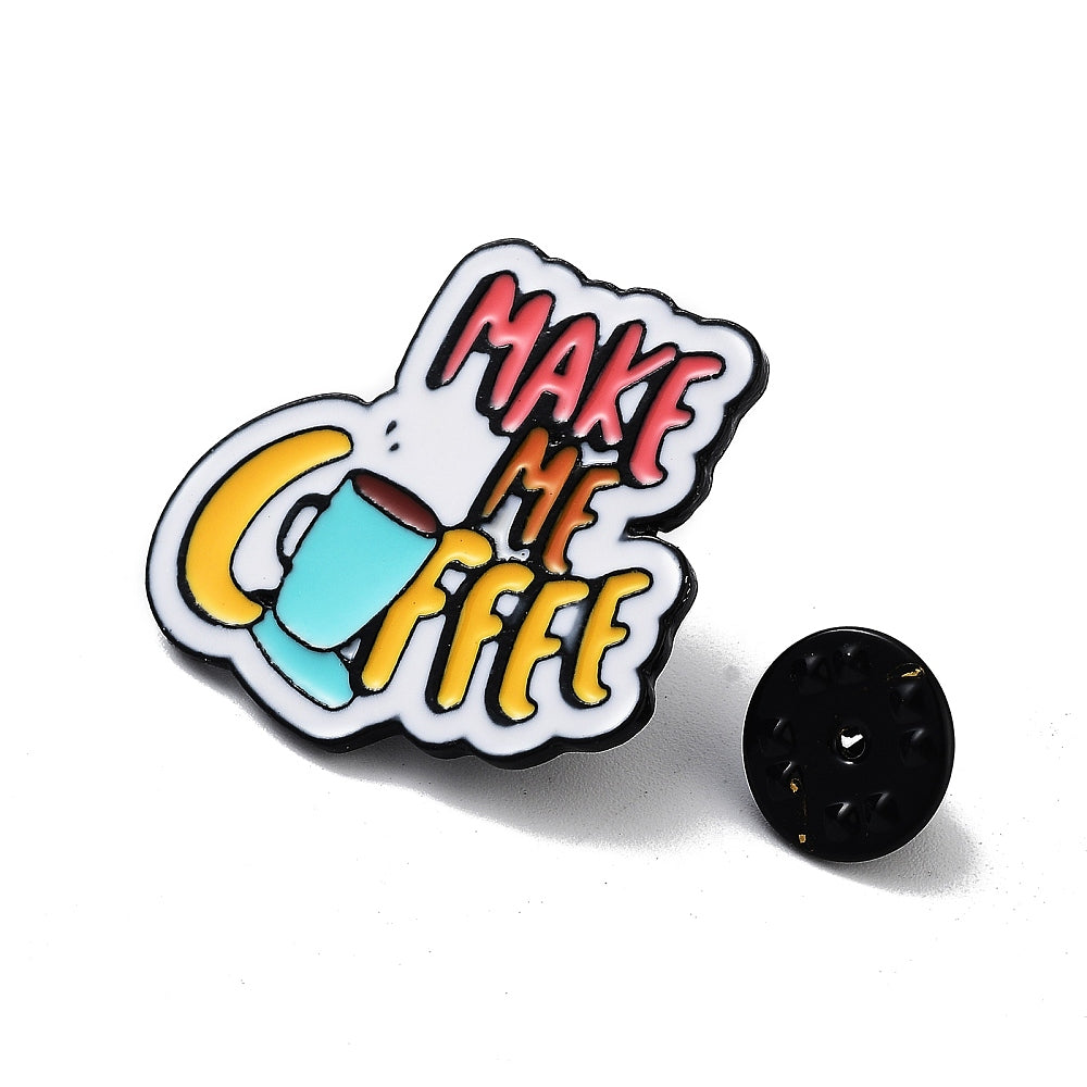 'Make me coffee' enamel pin