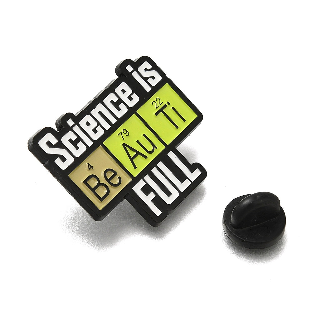 'science is beautiful' enamel pin