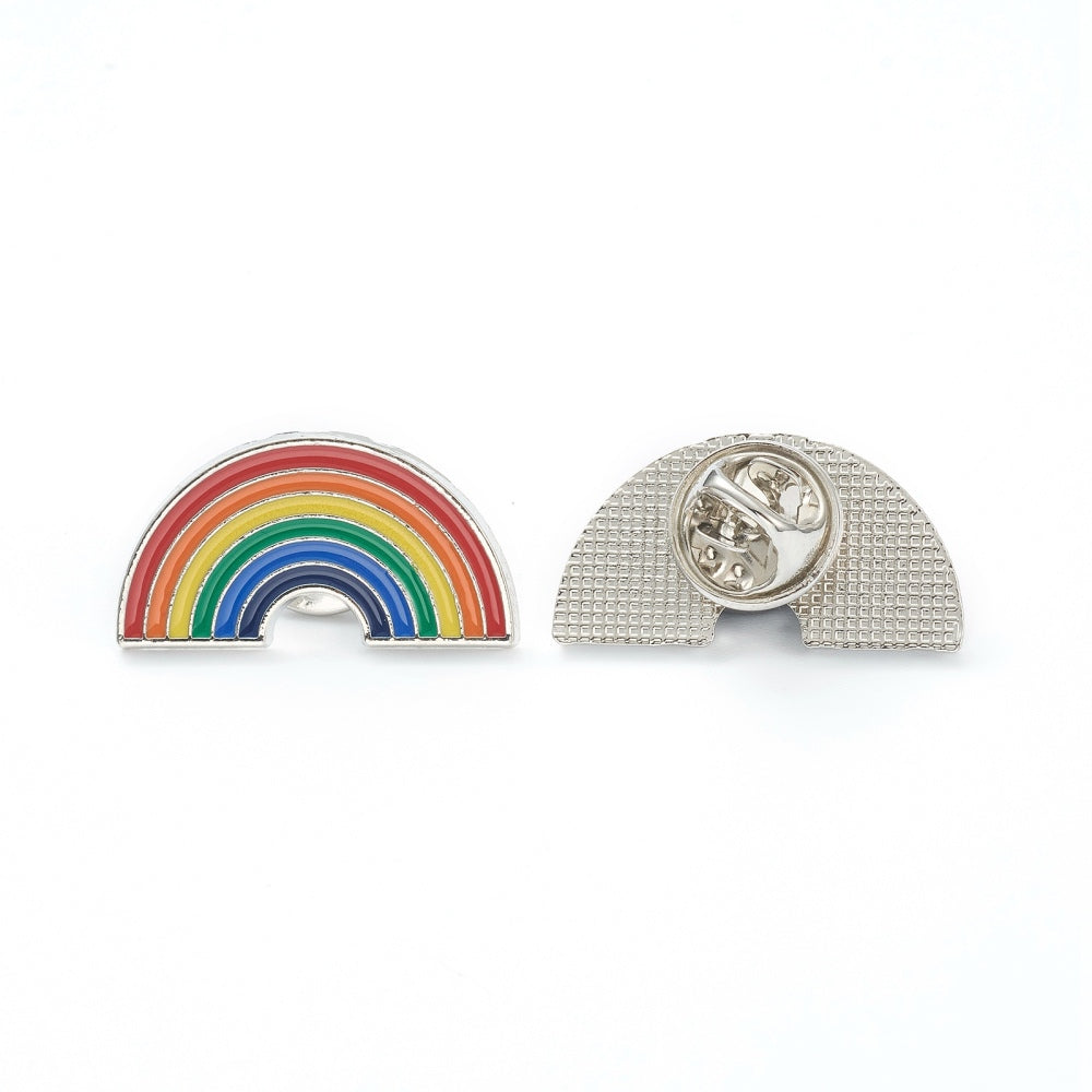 Rainbow enamel pin