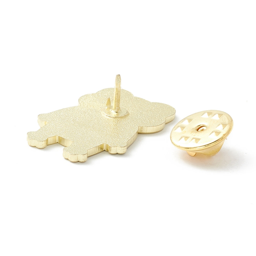Skeleton frog enamel pin