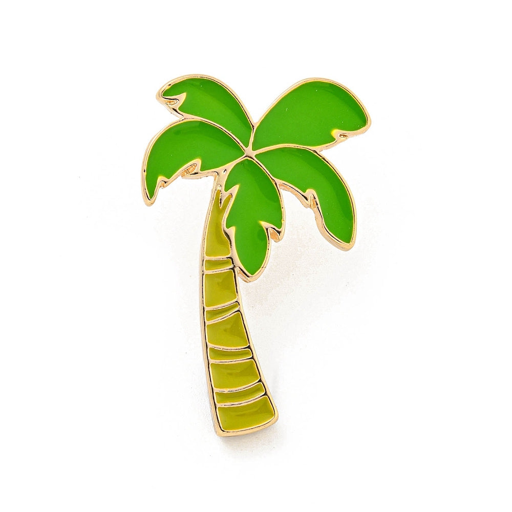 Palm tree enamel pin