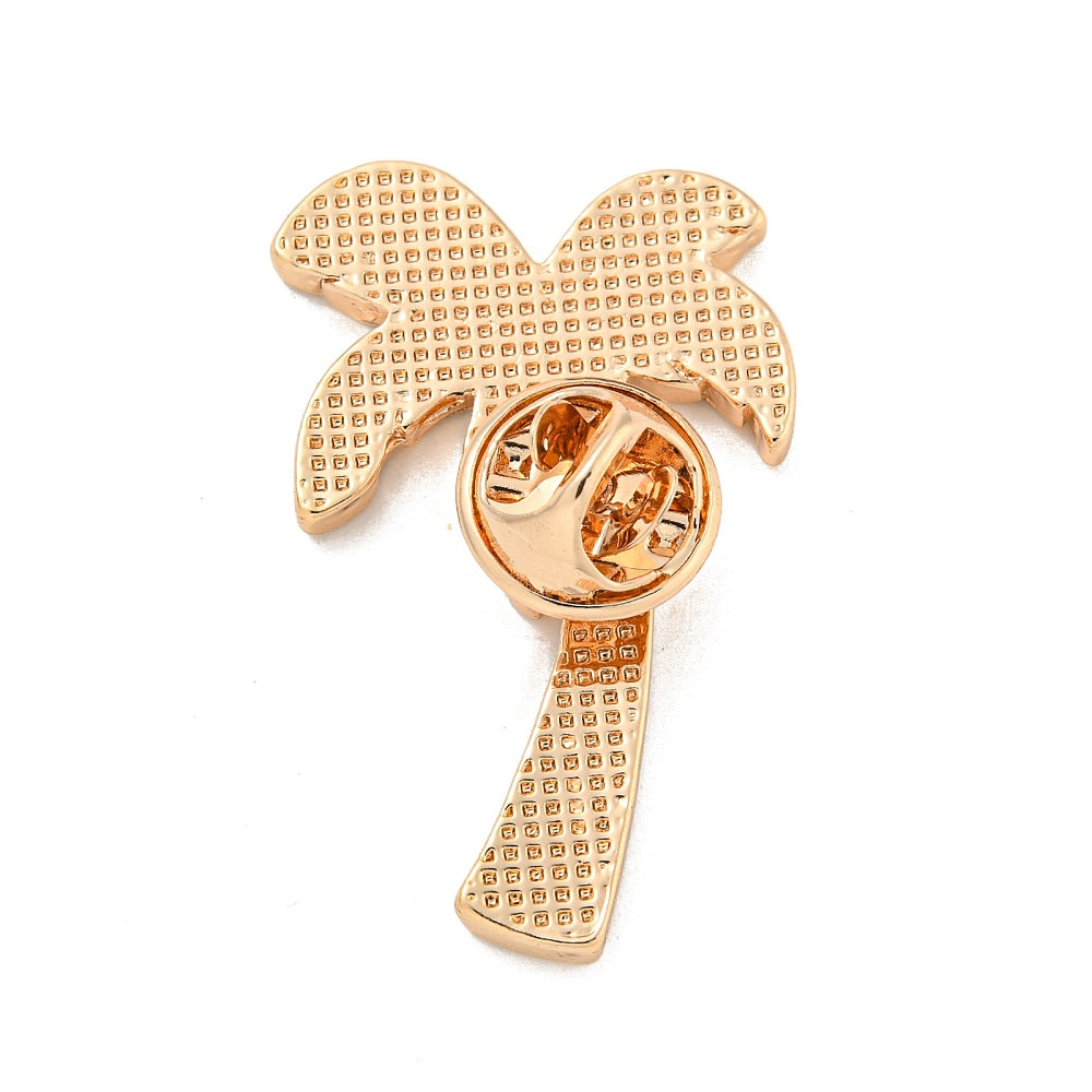 Palm tree enamel pin
