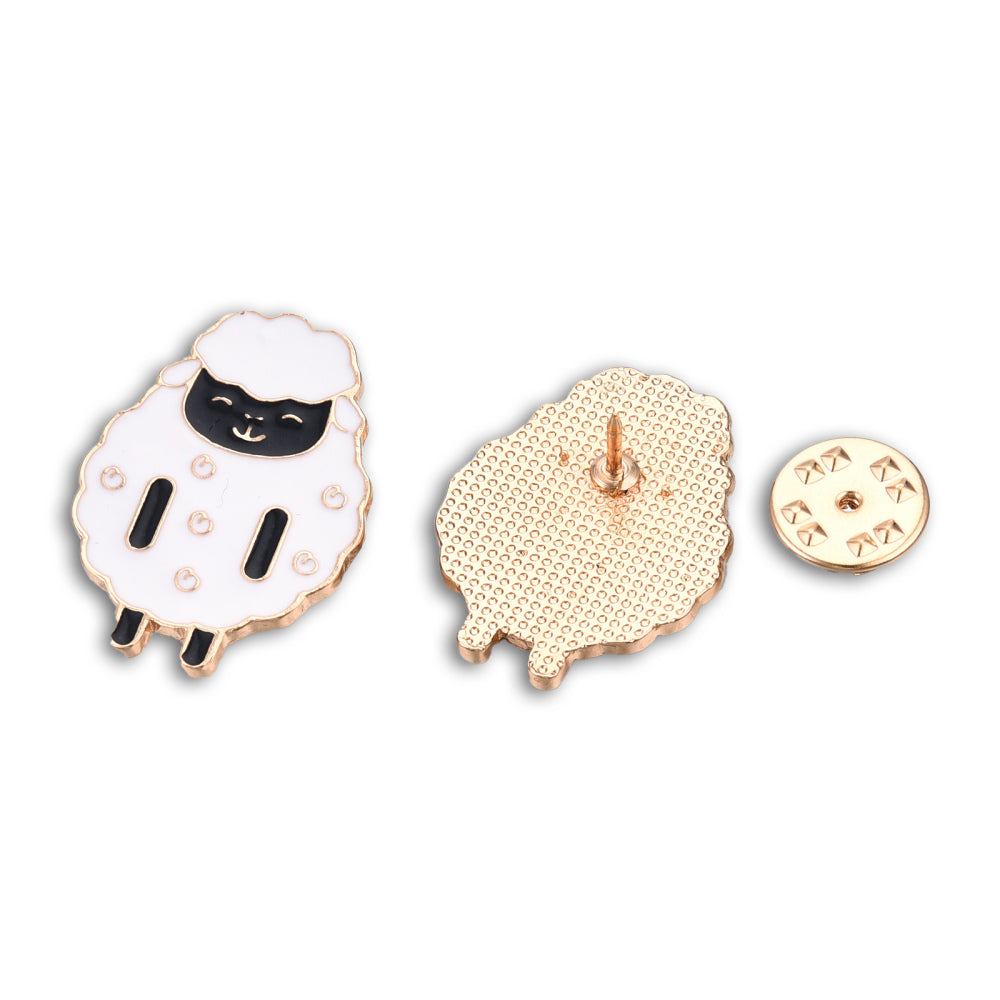 Sheep enamel pin