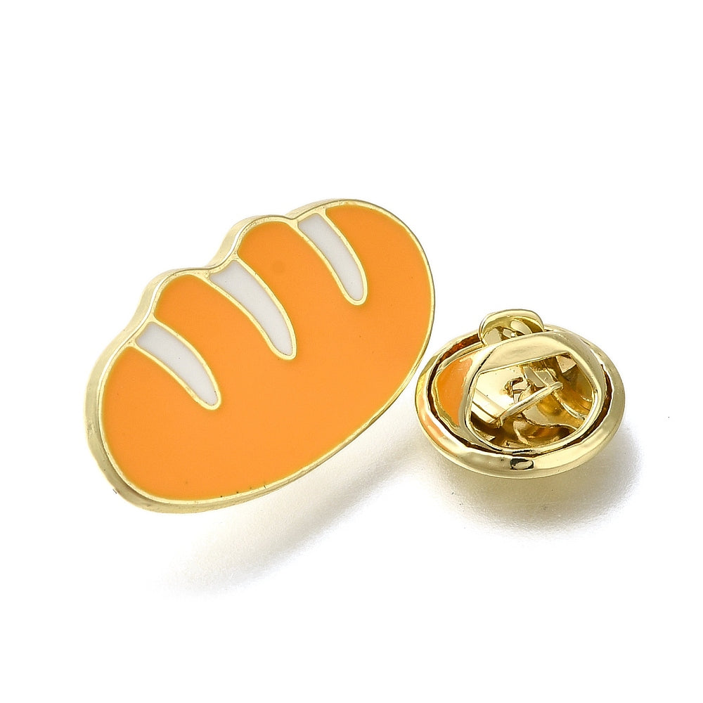 Bread roll enamel pin