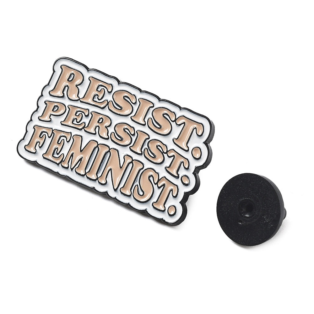 'Resist. Persist. Feminist.' enamel pin