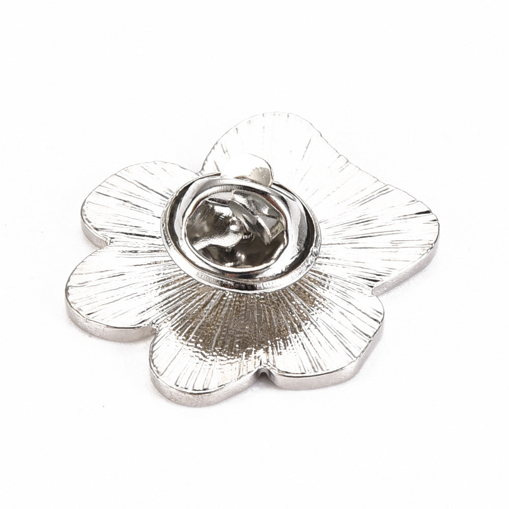 'I heart my dogs' paw print enamel pin