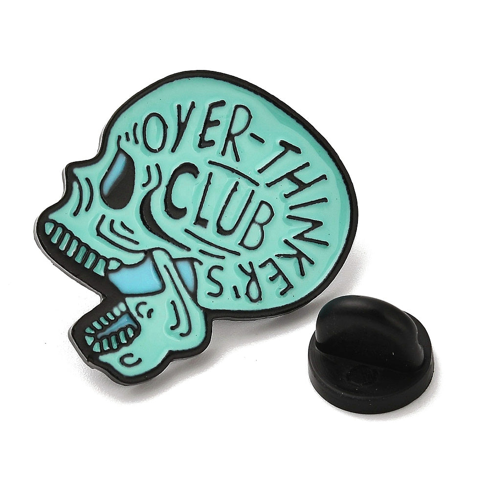 'Overthinkers club' enamel pin