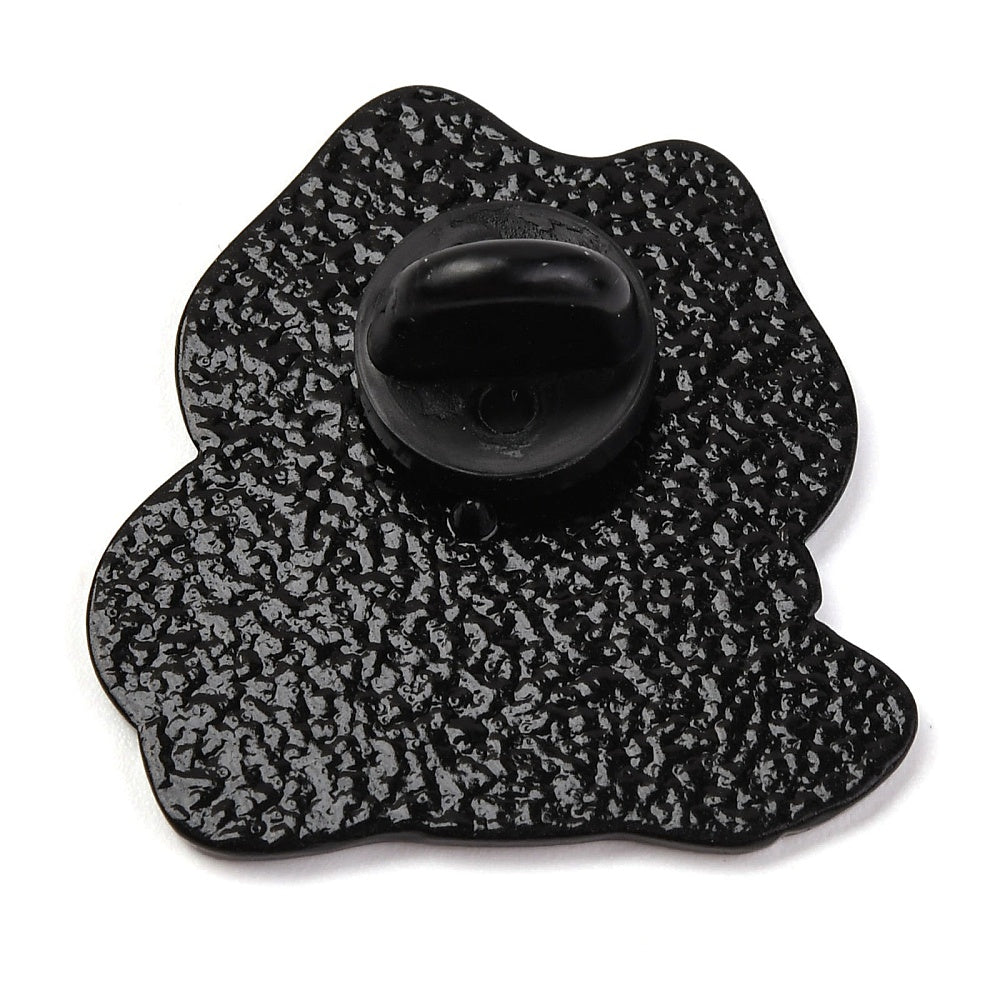 Frog trumpet enamel pin