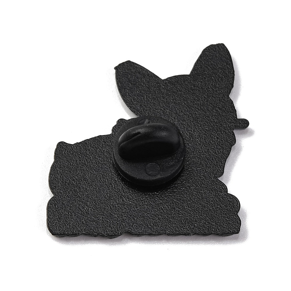 'i woof you' corgi enamel pin