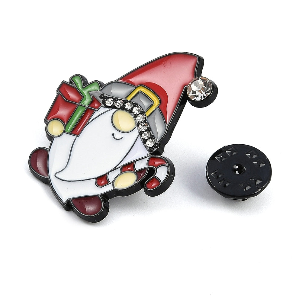 Christmas elf enamel pin