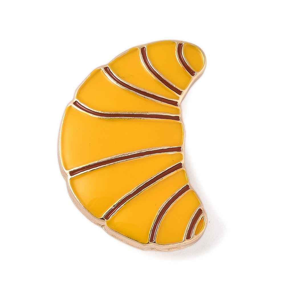 Croissant enamel pin
