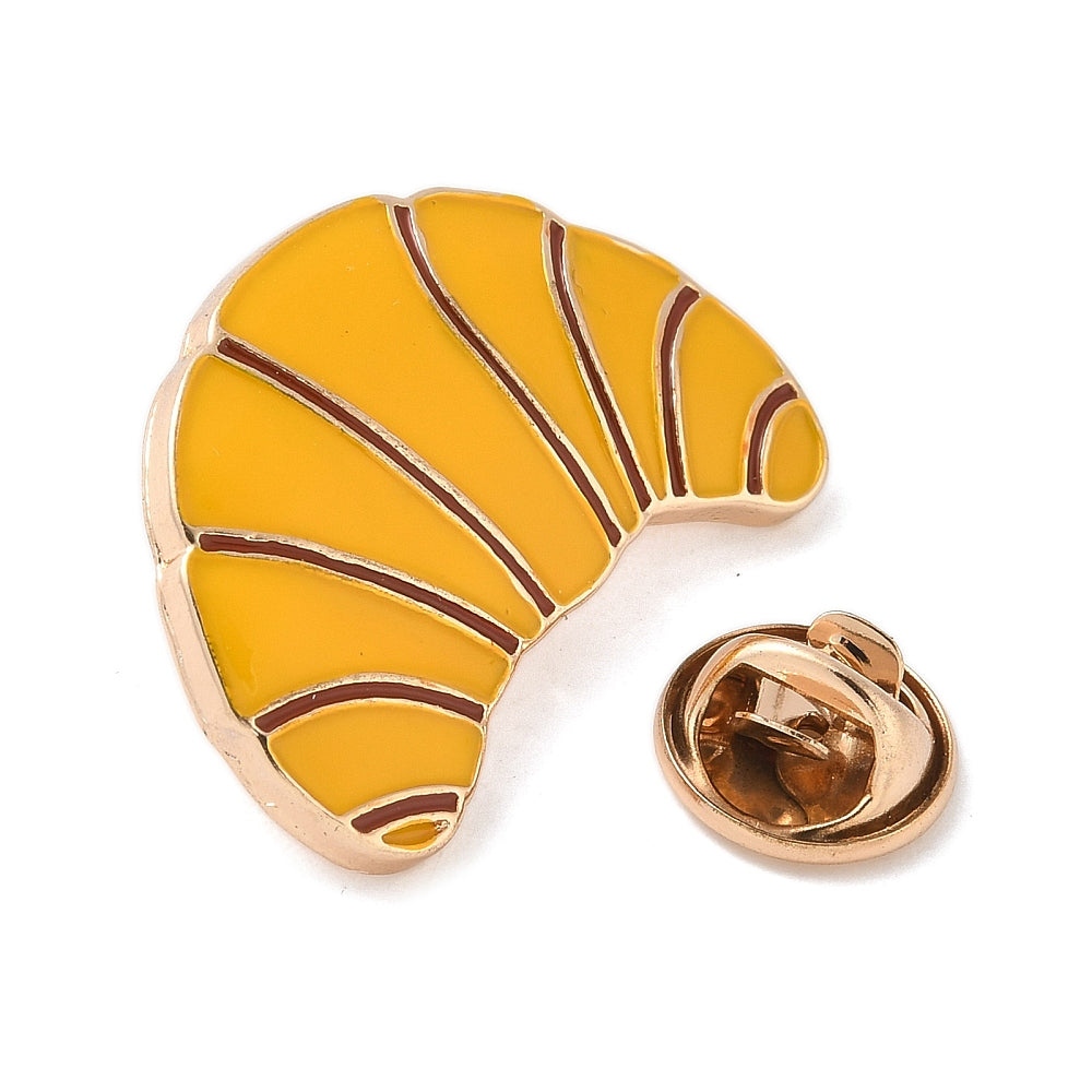 Croissant enamel pin