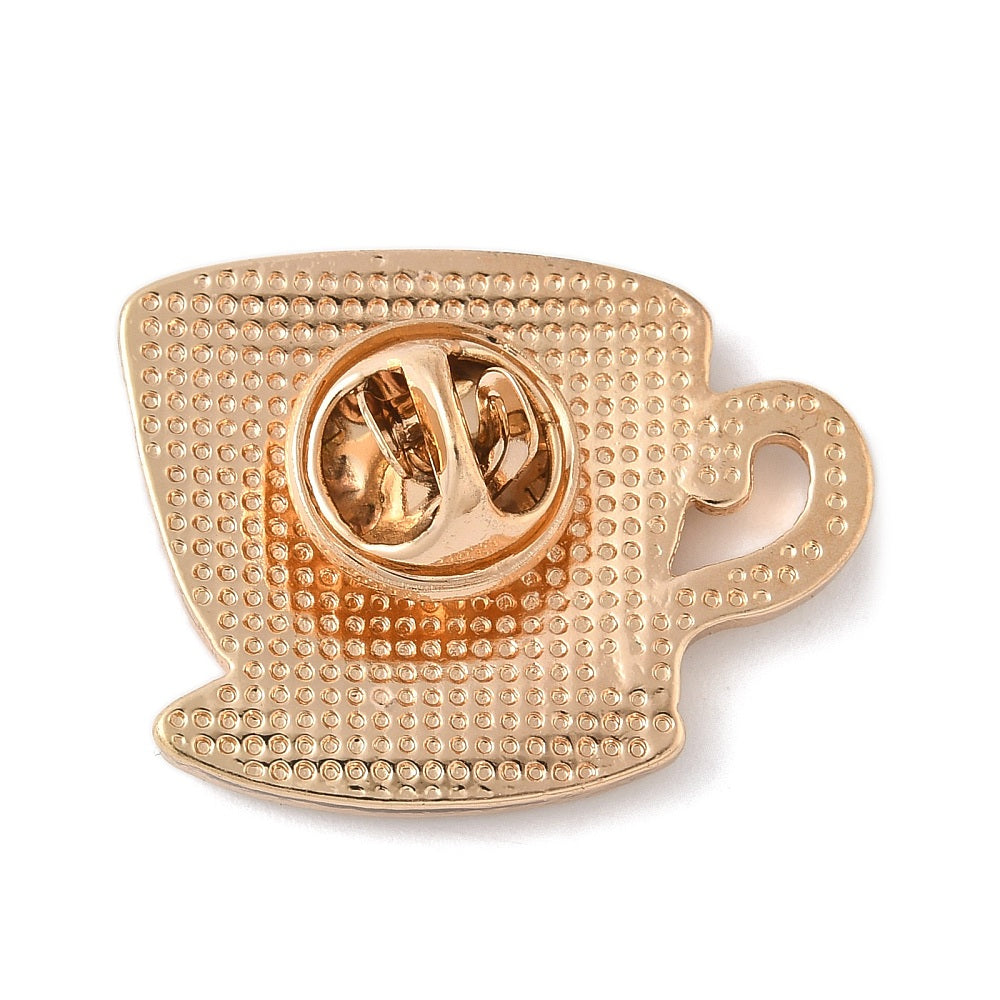 Tea cup enamel pin