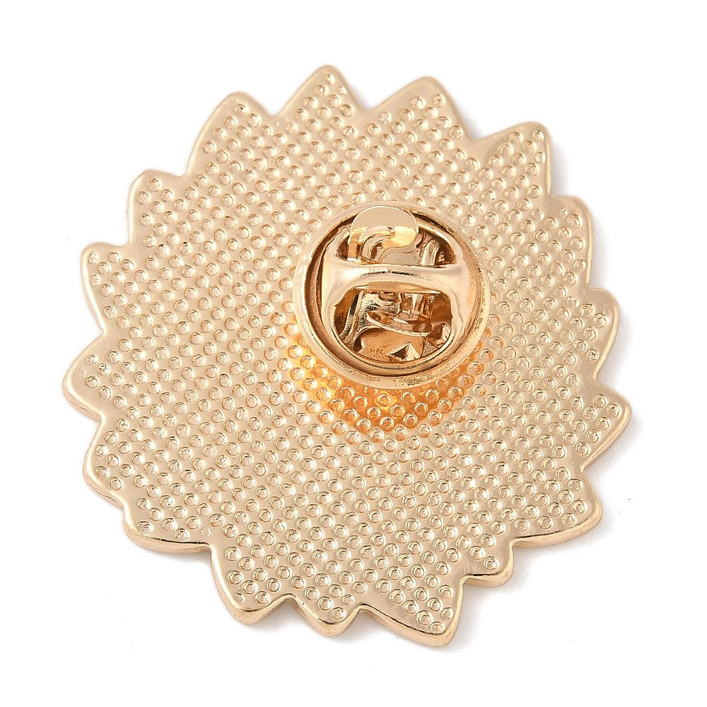 World globe enamel pin