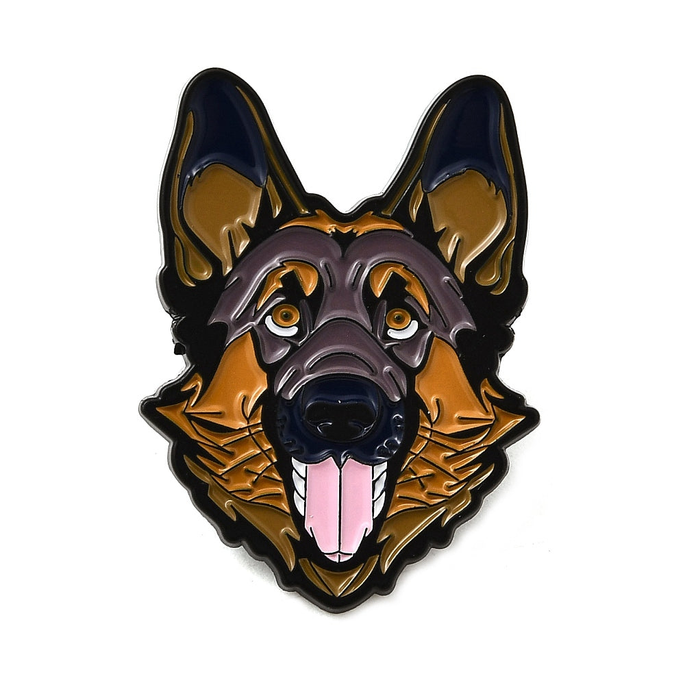 German Shepard dog enamel pin