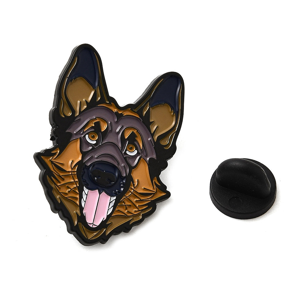 German Shepard dog enamel pin