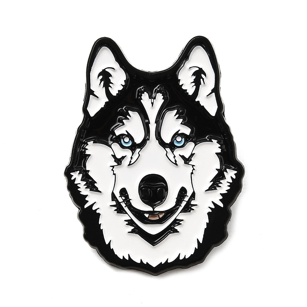 Husky dog enamel pin