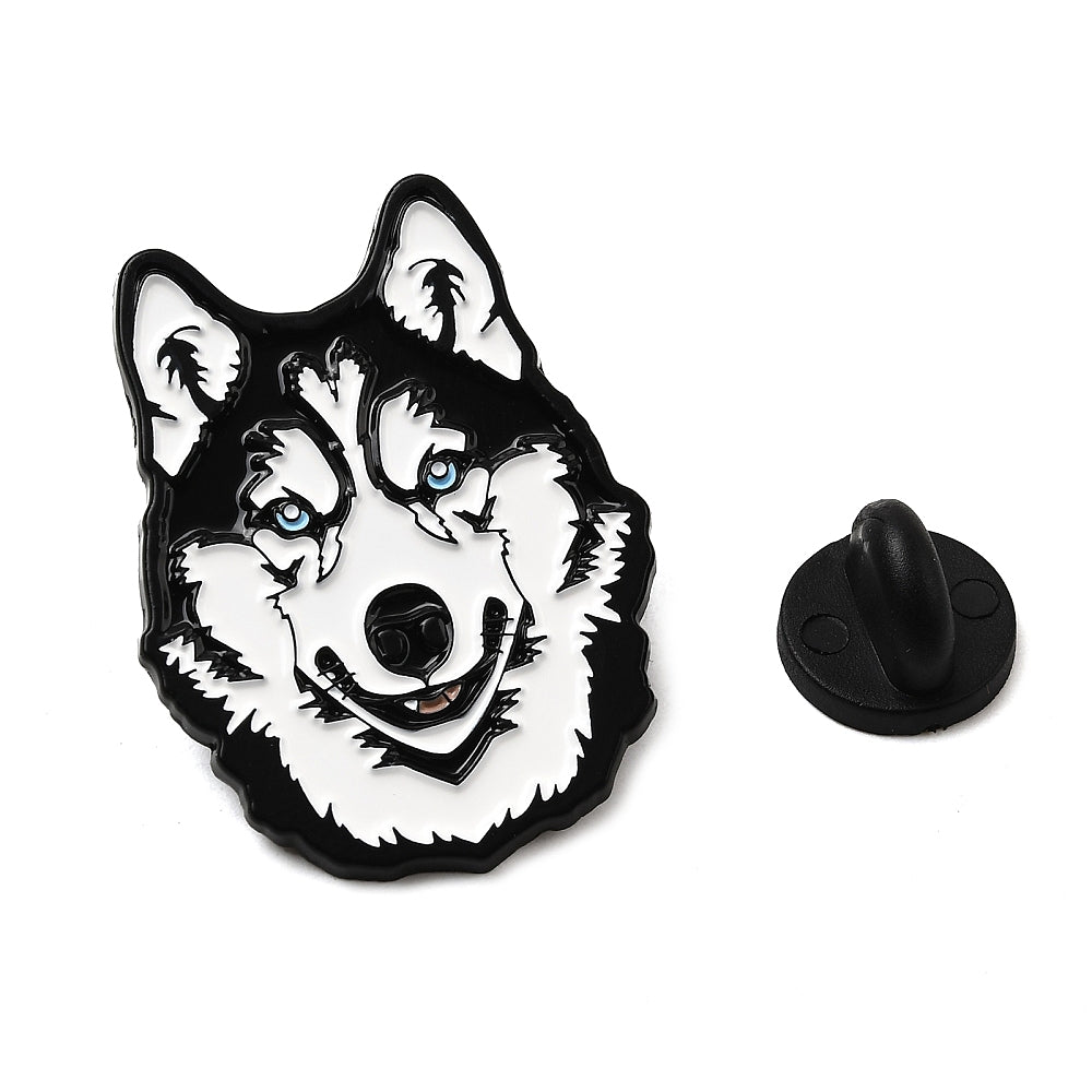 Husky dog enamel pin