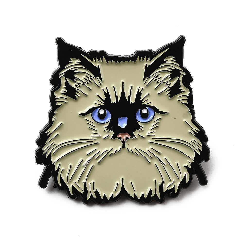 Ragdoll cat enamel pin